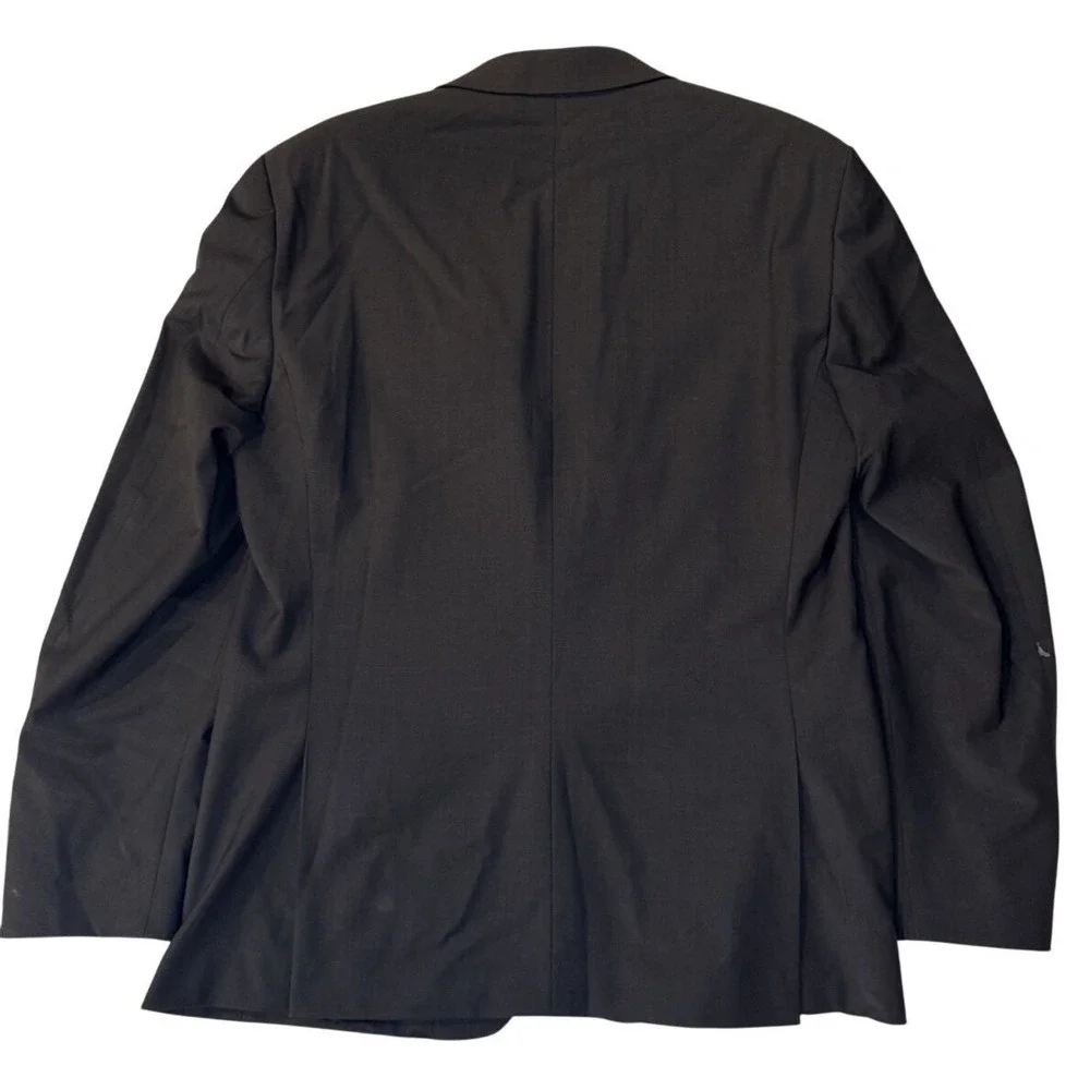 Calvin Klein 2 Piece Wool Suit Mens 42R Charcoal Grey Modern Formal Business‎